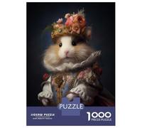 Puzzle Da 1000 Pezzi Per Adulti Hamster in Boho Suit Puzzle Per Adulti Gioco Pratico Analisi E Logica Un Regalo Perfetto Per Tutta La Famiglia 38x26cm/1000pcs