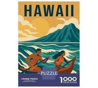 Puzzle Da 1000 Pezzi Per Adulti Hawaii Vintage Travel Puzzle Per Adulti Gioco Rompicapo Per Migliorare La Memoria Regali Per Amici E Familiari 52x38cm/1000pcs