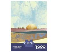 Puzzle Da 1000 Pezzi Per Adulti Hazy Afternoon Puzzle Per Adulti Relax Giochi Difficile Offerta Speciale Come Regalo Per Tutta La Famiglia 38x26cm/1000pcs