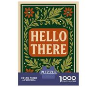 Puzzle Da 1000 Pezzi Per Adulti Hello There Floral Art Puzzle Per Adulti Giochi Rilassanti Decorazione Perfetta Regali Unici Per Compleanno E Natale 70x50cm/1000pcs
