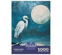 Puzzle Da 1000 Pezzi Per Adulti Heron on Rock Puzzle Per Adulti Gioco Pratico Regalo Di Compleanno Divertimento A Casa Attività, 52x38cm/1000pcs