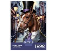 Puzzle Da 1000 Pezzi Per Adulti Horse British Puzzle Per Adulti Giocattolo Decorazione Da Parete Modello Da Assemblare Regali Unici Per Compleanno E Natale 38x26cm/1000pcs