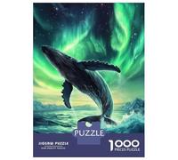 Puzzle Da 1000 Pezzi Per Adulti Humpback Whale Northern Puzzle Per Adulti Gioco Pratico Difficile Difficile Unico Compleanno E Regali 52x38cm/1000pcs