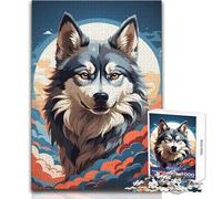 Puzzle da 1000 pezzi per adulti Husky Fluffy Anime Manga Divertente e tranquillo tempo libero Giocattolo di precisione esatto Dimensioni 38x26cm