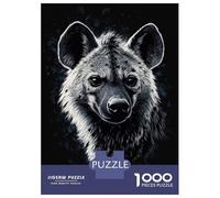 Puzzle Da 1000 Pezzi Per Adulti Hyena Portrait Puzzle Per Adulti Gioco Rompicapo Difficile Compleanno E Natale 38x26cm/1000pcs