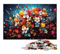Puzzle da 1000 pezzi per adulti i fiori di pero sono splendidi e psichedelici decorazione da parete regalo di compleanno arte murale 1000 pezzi (75x50 cm)