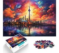 Puzzle da 1000 pezzi per adulti. I giocattoli di puzzle fai-da-te della città colorata e brillante sono ideali come regalo per tutta la famiglia. 14,96 "x 20,47"