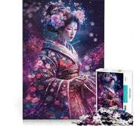 Puzzle da 1000 pezzi per adulti "I misteri dell'arte delle geishe" gioco educativo difficile e stimolante ideale come regalo 38x26cm