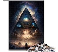 Puzzle da 1000 pezzi per adulti "I segreti della piramide" in legno, ideale come regalo di compleanno o per le feste, giocattolo da gioco per feste, 1000 pezzi(50x75cm)