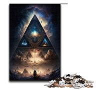 Puzzle da 1000 pezzi per adulti I segreti della piramide opera d'arte regalo di compleanno decorazione da parete 75x50 cm.