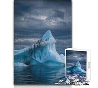 Puzzle da 1000 pezzi per adulti Iceberg in acque fredde Rilassati durante il tempo libero Taglio netto senza cuciture Interlock Toy Dimensioni 38x52cm