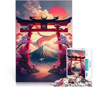 Puzzle da 1000 pezzi per adulti icona del cancello torii del Giappone Rompicapo per Ogni pezzo è unico - Gioco divertente e stimolante per tutta la famiglia 38x26cm