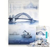 Puzzle da 1000 pezzi per adulti "Icona eleganza australiana", gioco impossibile, attività divertenti da fare in casa, collezione d'artista, belle arti 38x26cm