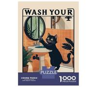 Puzzle da 1000 pezzi per adulti, idea regalo per lavare le tue piccole zampe, puzzle artistico per adulti, analisi del gioco pratica e logica impegnativa per completare 38 x 26 cm/1000 pezzi