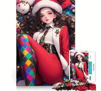 Puzzle da 1000 pezzi per adulti,ideale come regalo di Natale a tema anime,con taglio preciso e allineamento perfetto,perfetto per una serata divertente in famiglia (50x75cm)