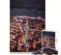 Puzzle da 1000 pezzi per adulti, ideale per esercitarsi nella logica, per un divertimento senza pensieri, con bordi netti, perfetto per Natale (50x75cm)