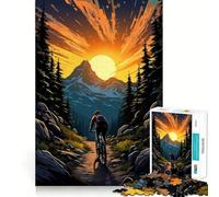 Puzzle da 1000 pezzi per adulti, ideale per gli amanti della mountain bike, un gioco di logica stimolante e rilassante, con bordi nitidi e un regalo memorabile (50x75cm)