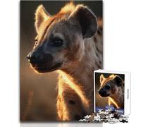 Puzzle da 1000 pezzi per adulti, iene, animali selvatici, divertente e tranquillo tempo libero, giocattolo di precisione, dimensioni 38x52cm