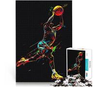 Puzzle da 1000 pezzi per adulti Il basket nella pop art Difficile da completare ma divertente e umoristico Interazione genitore-figlio 52x38cm