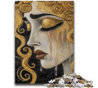 Puzzle da 1000 pezzi per adulti "Il bellissimo volto della dea", antistress, per ammazzare il tempo in casa, con poster abbinato e foglio di quiz, 26x38cm