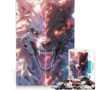 Puzzle da 1000 pezzi per adulti, "Il bene e il male - Lupo mannaro", gioco per famiglie, rilassante e stimolante per la mente, collezione d'artista, belle arti 50x75cm