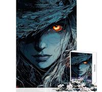 Puzzle da 1000 pezzi per adulti "Il cacciatore dagli occhi d'oro": gioco pratico di analisi e logica antistress ideale per rafforzare l'amore di coppia (38x26cm)