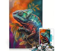 Puzzle da 1000 pezzi per adulti "Il Camaleonte Mutevole" gioco rompicapo difficile per migliorare l'amore tra le coppie 38x26cm
