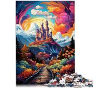 Puzzle da 1000 pezzi per adulti. Il castello di Neuschwanstein Interessante puzzle per ridurre lo stress. 50 x 70 cm tutta la famiglia.