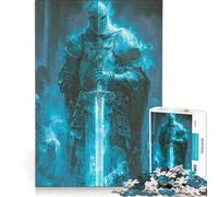 Puzzle da 1000 pezzi per adulti Il Cavaliere della Fiamma Blu gioco educativo migliora la memoria compleanno e Natale 38x52cm