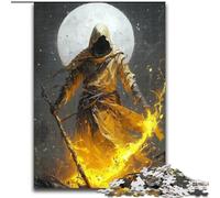 Puzzle da 1000 pezzi per adulti, Il cavaliere oscuro, 1000 pezzi, regalo perfetto per compleanni, feste, decorazioni per feste spaziali (dimensioni 26x38cm)