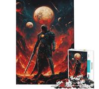 Puzzle da 1000 pezzi per adulti Il Cavaliere Oscuro nel Mondo di Lava Gioco educativo e stimolante adatto a partire dai 14 anni Dimensioni 38x52cm