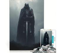 Puzzle da 1000 pezzi per adulti, Il Cavaliere Oscuro nella Nebbia, Gioco per famiglie, Interazione genitore-figlio, compleanno e Natale 38x52cm