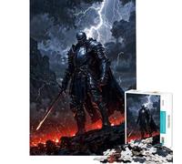 Puzzle da 1000 pezzi per adulti "Il cavaliere temprato dalla tempesta" gioco rilassante giocattolo educativo regalo di compleanno per donne (dimensioni 50x75cm)