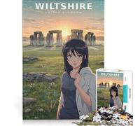 Puzzle da 1000 pezzi per adulti "Il cerchio eterno dell'alba" gioco pratico antistress ideale come regalo per tutta la famiglia 50x75cm
