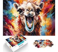 Puzzle da 1000 pezzi per adulti Il colorato gioco di puzzle arte alpaca per tutta la famiglia, adatto per bambini e ragazzi dai 14 anni in su, 26 x 38 cm