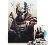 Puzzle da 1000 pezzi per adulti "Il commando patriottico" gioco rompicapo regalo di compleanno adatto come decorazione da scrivania 38x26cm