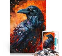 Puzzle da 1000 pezzi per adulti Il corvo in fiamme Giocattoli educativi per l'apprendimento Giochi per famiglie gioco di sfida unico 50x70cm