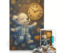Puzzle da 1000 pezzi per adulti "Il cucciolo dei sogni che viaggia nel tempo" gioco rompicapo assemblaggio di modelli per rafforzare l'amore tra le coppie 50x75cm