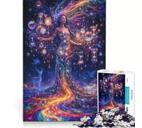 Puzzle da 1000 pezzi per adulti "Il custode del tempo che scorre" gioco rompicapo assemblaggio di modelli per migliorare l'amore tra le coppie 38x52cm