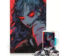 Puzzle da 1000 pezzi per adulti "Il Demone dagli Occhi Rossi" decorazione da parete interazione genitore-figlio ideale come regalo 38x26cm