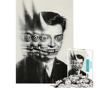 Puzzle da 1000 pezzi per adulti "Il diavolo vigile" gioco per famiglie giocattolo avvincente per coltivare la pazienza regalo per donne e uomini migliora la memoria (dimensioni 50x75cm)