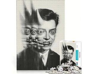 Puzzle da 1000 pezzi per adulti "Il diavolo vigile" gioco rompicapo difficile per rafforzare l'amore tra le coppie 38x26cm