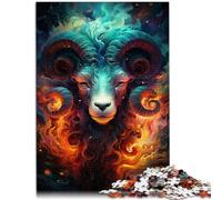 Puzzle da 1000 pezzi per adulti il dio capra giocattolo antistress 26 x 38 cm, regalo di compleanno per adolescenti dai 14 anni in su
