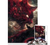 Puzzle da 1000 pezzi per adulti Il Dio Rosso dei Gatti Giocattolo Educativo Ottimo Regalo per Giochi per Gioco Educativo per Compleanno Natale Dimensioni 38x26cm