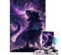 Puzzle da 1000 pezzi per adulti "Il Dio Viola dei Gatti" - Gioco educativo e stimolante per tutta la famiglia - Idea regalo (dimensioni 50x75cm)