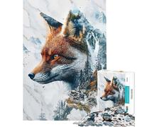 Puzzle da 1000 pezzi per adulti "Il dominio mistico della volpe" Gioco interattivo per adulti sfida impegnativa per compleanno e Natale (Dimensioni 38x52cm)