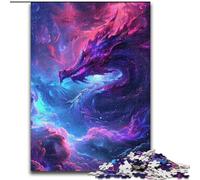 Puzzle da 1000 pezzi per adulti "Il drago tra le nuvole" Realizzato in cartone, ideale per il divertimento in famiglia Regalo perfetto per feste e compleanni 1000 pezzi(26x38cm)