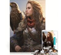Puzzle da 1000 pezzi per adulti "Il Falconiere" decorazione da parete interazione genitore-figlio ideale come regalo 38x52cm