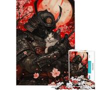 Puzzle da 1000 pezzi per adulti "Il fedele compagno del samurai" Gioco rilassante per adulti decorazione perfetta regalo di compleanno o unico (dimensioni 38x52cm)