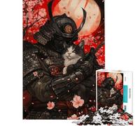 Puzzle da 1000 pezzi per adulti il fedele compagno del samurai puzzle per adolescenti gioco per famiglie divertimento in famiglia regalo di compleanno (dimensioni 50x75cm)